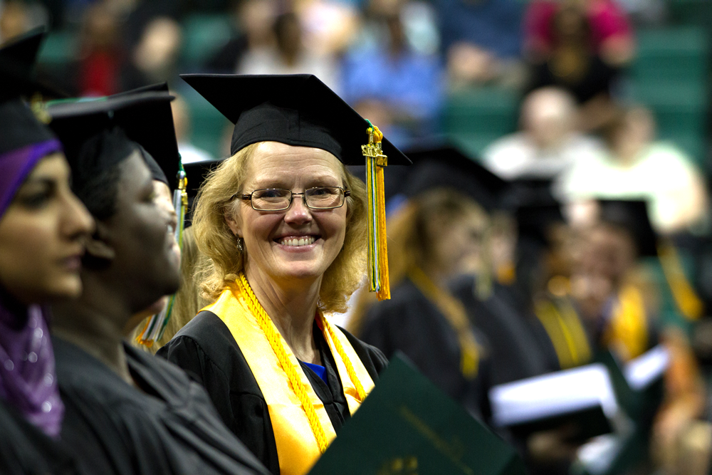 students at convocation ceremony